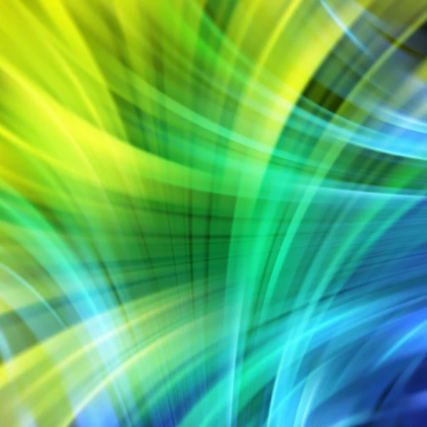 Colorful smooth light lines background. green, yellow, blue colors