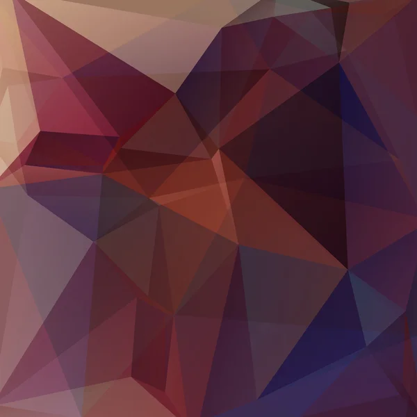 Abstract background consisting of brown, purple triangles — Stok Vektör