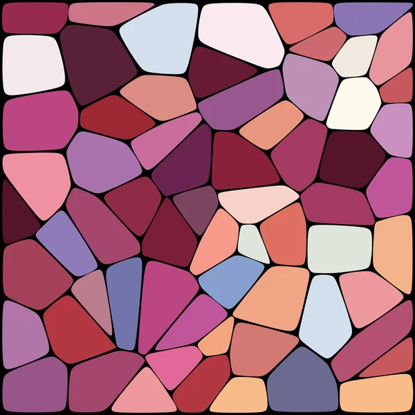 Fondo abstracto que consiste en púrpura, naranja, formas geométricas marrones, ilustración vectorial — Vector de stock