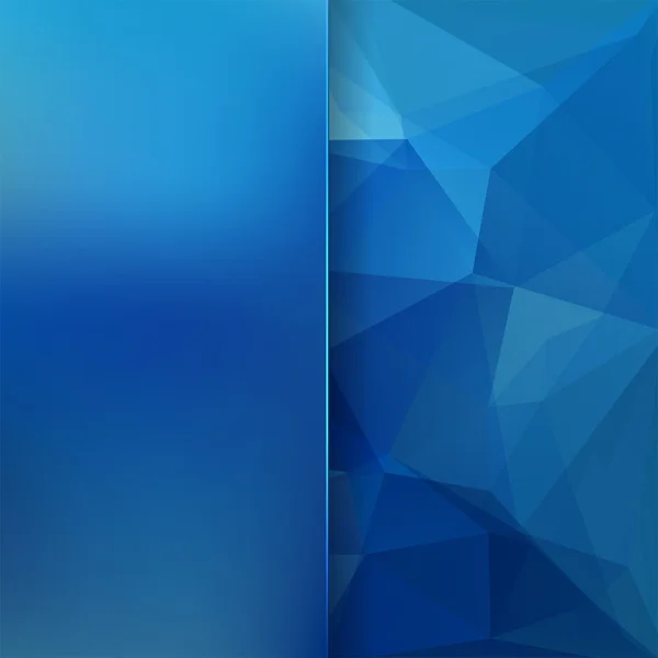 Abstrakter Hintergrund bestehend aus blauen Dreiecken — Stockvektor