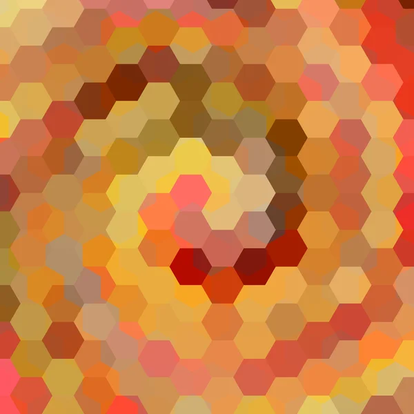 Abstract background consisting of orange hexagons — Stock Vector