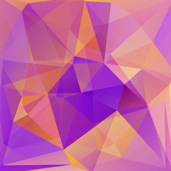 Fond abstrait composé de triangles orange, violet — Image vectorielle