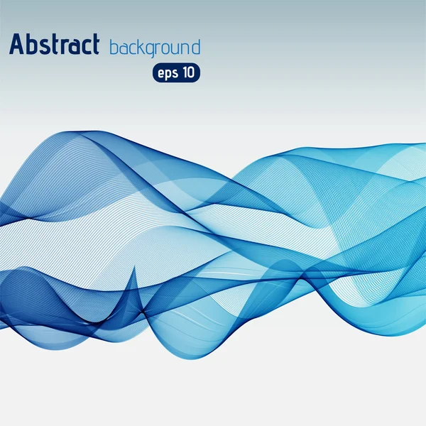 Abstract blue waves background — Stock Vector