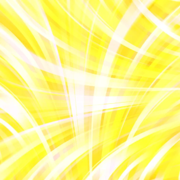 Fond de lignes lumineuses lisses colorées. jaune, couleurs blanches — Image vectorielle