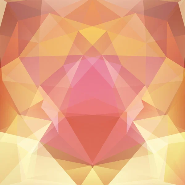 Fondo abstracto compuesto de triángulos amarillo, naranja, marrón — Archivo Imágenes Vectoriales