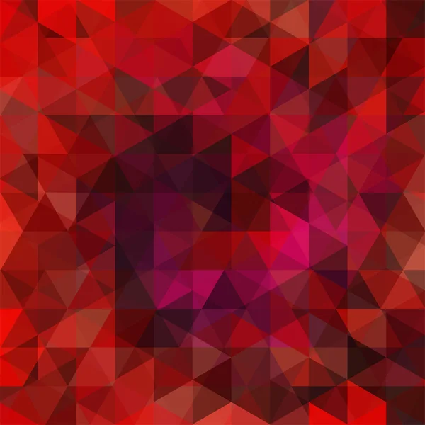 Fondo abstracto formado por triángulos de color rojo oscuro — Archivo Imágenes Vectoriales