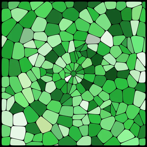 Abstracte achtergrond bestaande uit groene, witte geometrische vormen — Stockvector