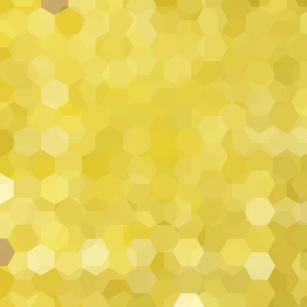 Abstract background consisting of yellow hexagons — Stok Vektör