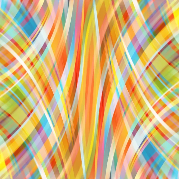 Fond de lignes lumineuses lisses colorées. Jaune, orange, vert — Image vectorielle