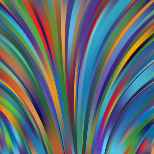 Colorful smooth light lines background. Blue, orange, red colors — Stock vektor
