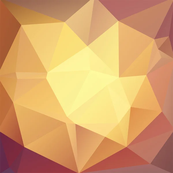 Fond abstrait composé de jaune, orange, triangle brun — Image vectorielle