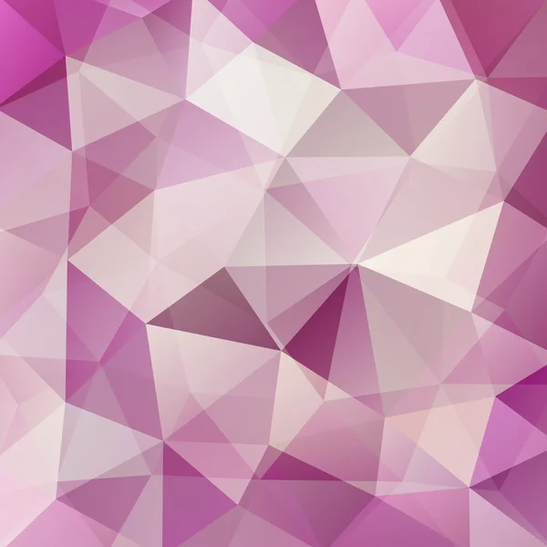Abstract background consisting of pink, beige, gray triangles — Stock Vector