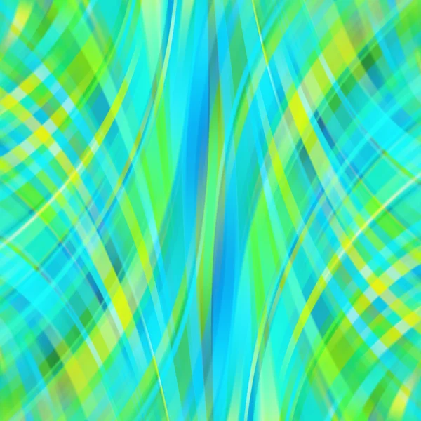 Fond de lignes lumineuses lisses colorées. vert, jaune, bleu — Image vectorielle