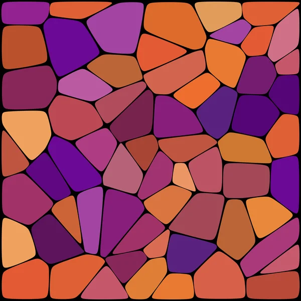Sfondo astratto costituito da forme geometriche viola, arancio, marrone — Vettoriale Stock