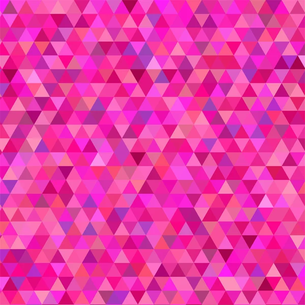 小さなピンクの三角形で構成される抽象的な背景 — ストックベクタ