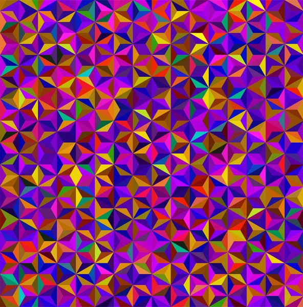Абстрактный фон, состоящий из маленьких розовых, фиолетовых, желтых треугольников — стоковый вектор
