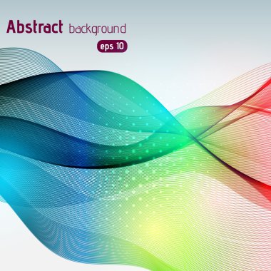 Renkli düz ışık çizgileri arka plan. Kırmızı, sarı, mavi renkler