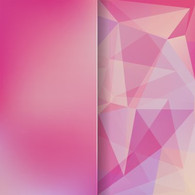 üçgenler ve mat cam oluşan arka plan