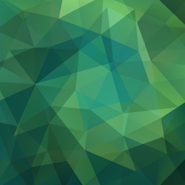 arka plan yeşil üçgenler, vektör çizim oluşan