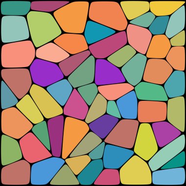 mavi, pembe, turuncu, yeşil geometrik şekillerden oluşan soyut arka plan