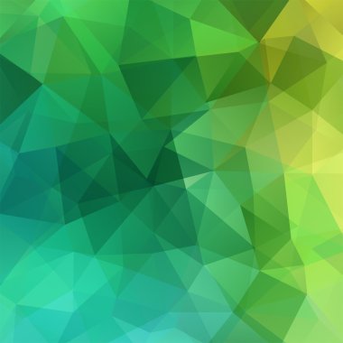 arka plan yeşil üçgenler, vektör çizim oluşan