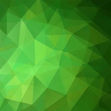 geometri yeşil kristalleri desen, üçgen, oluşan arka plan illüstrasyon vektör