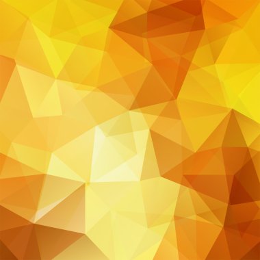 arka plan sarı, turuncu üçgenler, vektör çizim oluşan