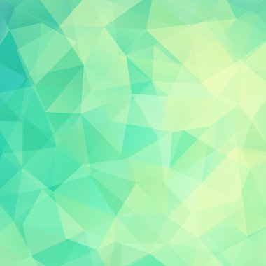 ışık yeşil üçgenler oluşan arka plan, vektör 