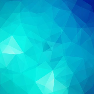 arka plan mavi üçgen, vektör çizim oluşan