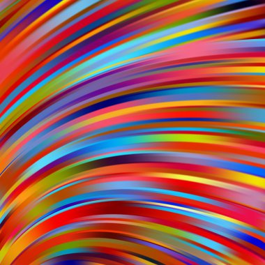 Colorful smooth light lines background. Pink, orange. red, blue colors