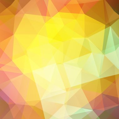 abstract background consisting of yellow, brown triangles, vector