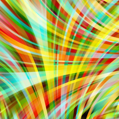 Colorful smooth light lines background. Red, green, brown colors