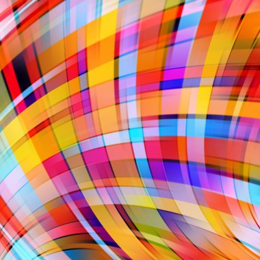 Colorful smooth light lines background. Pink, orange. red, blue colors