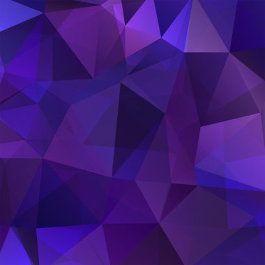 abstract background consisting of blue, purple triangles, vector illustration