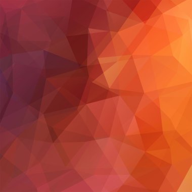 abstract background consisting of brown, orange triangles, vector illustration