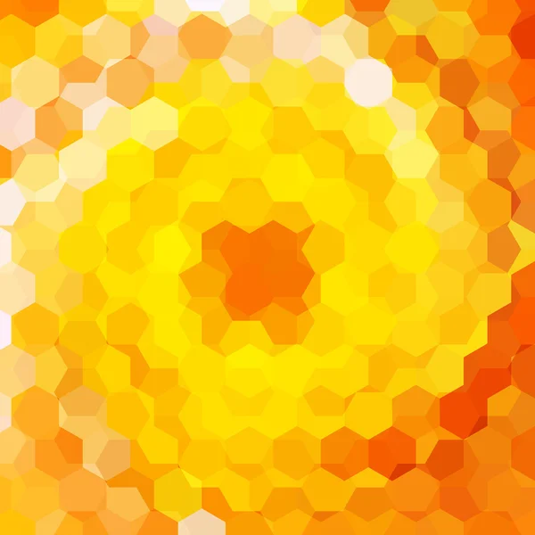 Αφηρημένα φόντο που αποτελείται από κίτρινο, πορτοκαλί εξάγωνα — Διανυσματικό Αρχείο
