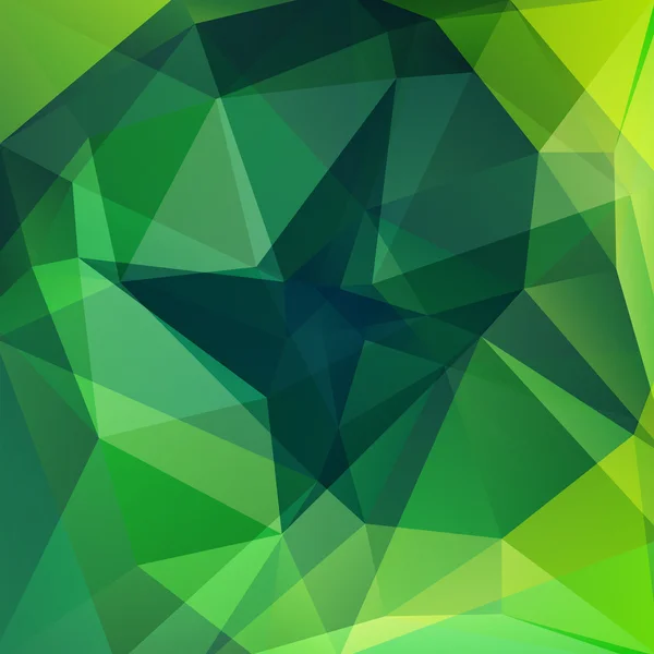 緑の三角形で構成される抽象的な背景 — ストックベクタ