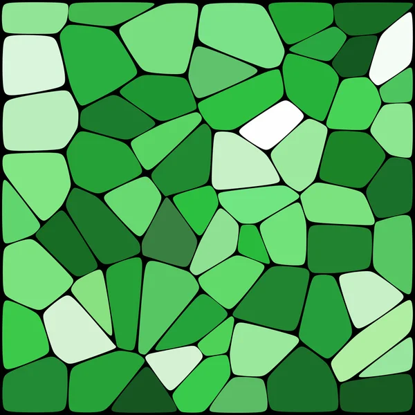 Abstrakter Hintergrund bestehend aus grünen, weißen geometrischen Formen — Stockvektor