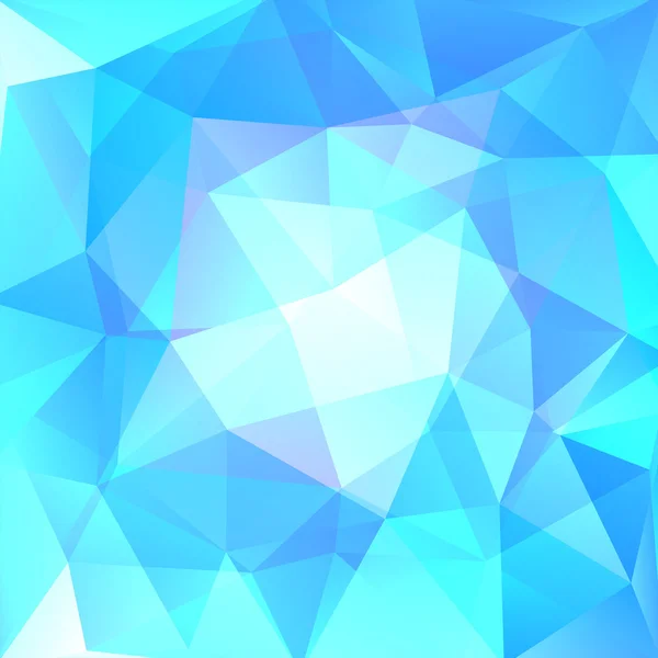 Abstract background consisting of blue, white triangles — Stock Vector
