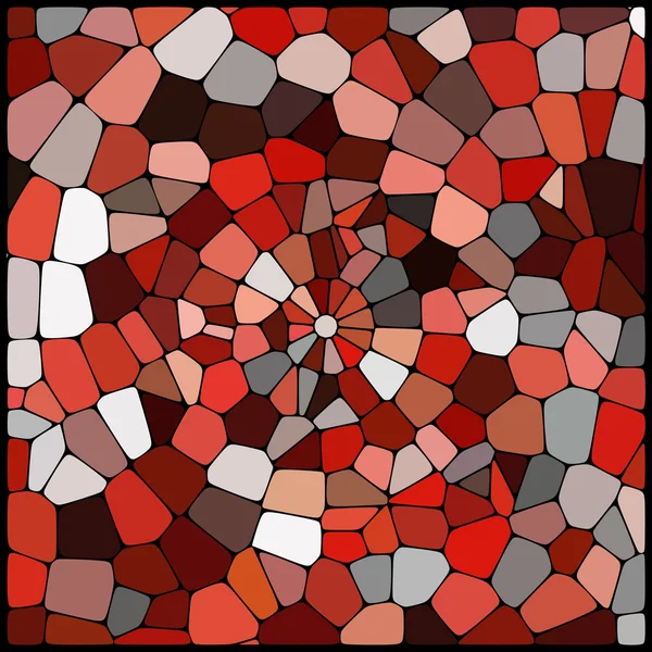 Abstract background consisting of red, white, black geometrical  shapes — Stockový vektor