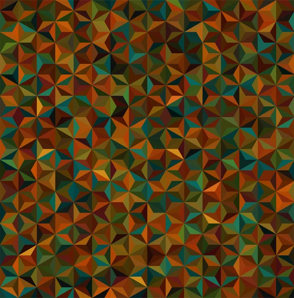 Fond abstrait composé de petits triangles bruns — Image vectorielle