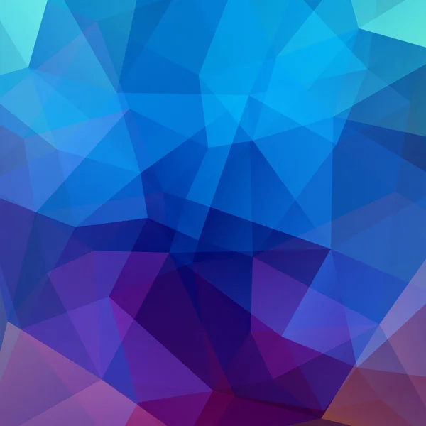 Abstract background consisting of blue, purple triangles — Stock Vector