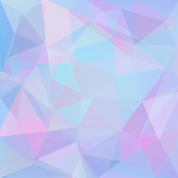 Abstrakt bakgrund bestående av ljus blå, rosa trianglar — Stock vektor