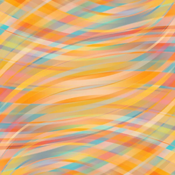 Fond de lignes lumineuses lisses colorées. Jaune, couleurs orange . — Image vectorielle