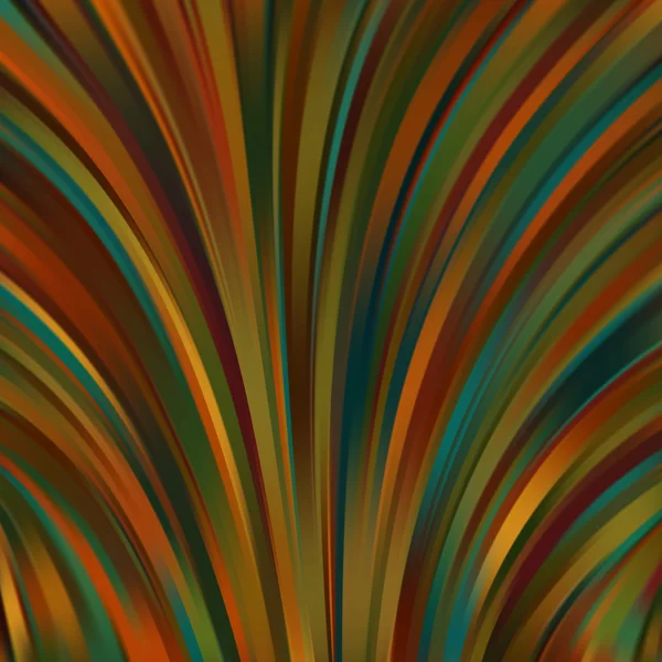 Colorful smooth light lines background. Green, orange, brown colors — Stok Vektör