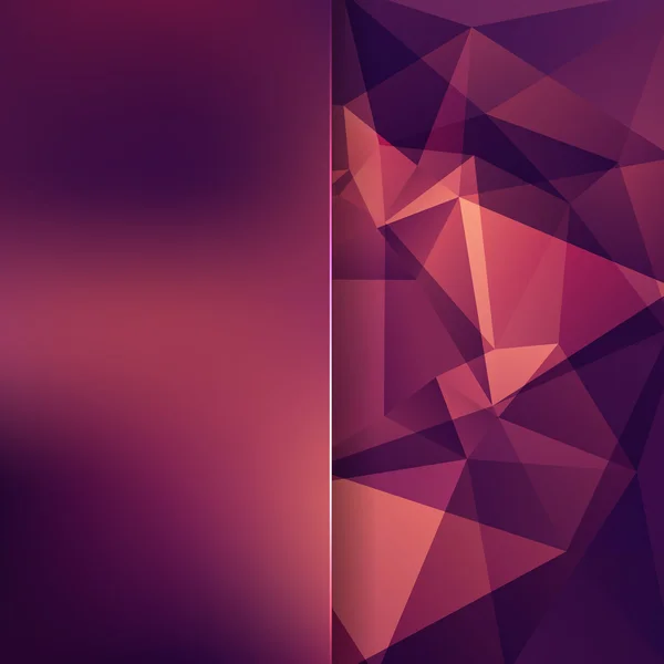 Fond abstrait composé de violet, orange, triangle brun — Image vectorielle