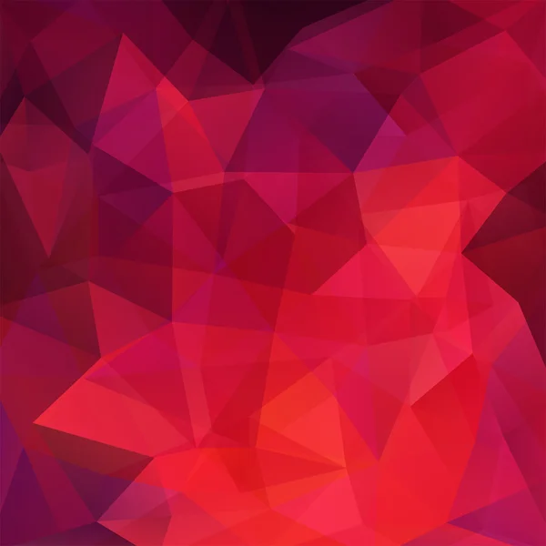 抽象的な背景の赤い三角形、ベクトル図から成る — ストックベクタ