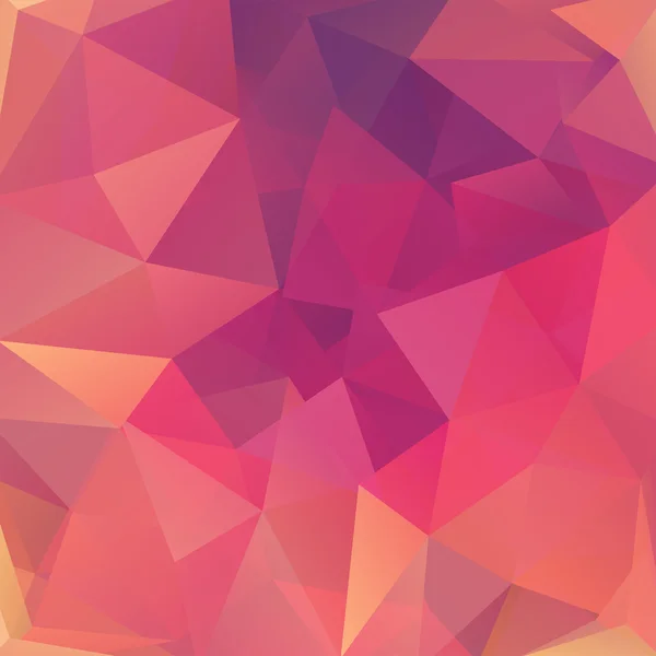Fondo abstracto compuesto de rojo, triángulos anaranjados, ilustración vectorial — Vector de stock