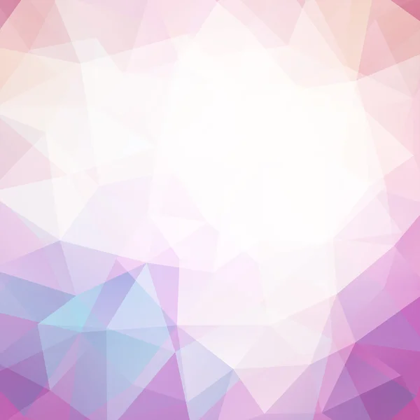 Fond abstrait composé de triangles roses, bleus, blancs — Image vectorielle