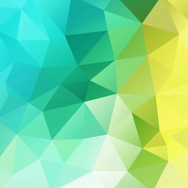 Streszczenie tło składające się z trójkątów żółty, zielony, niebieski — Wektor stockowy